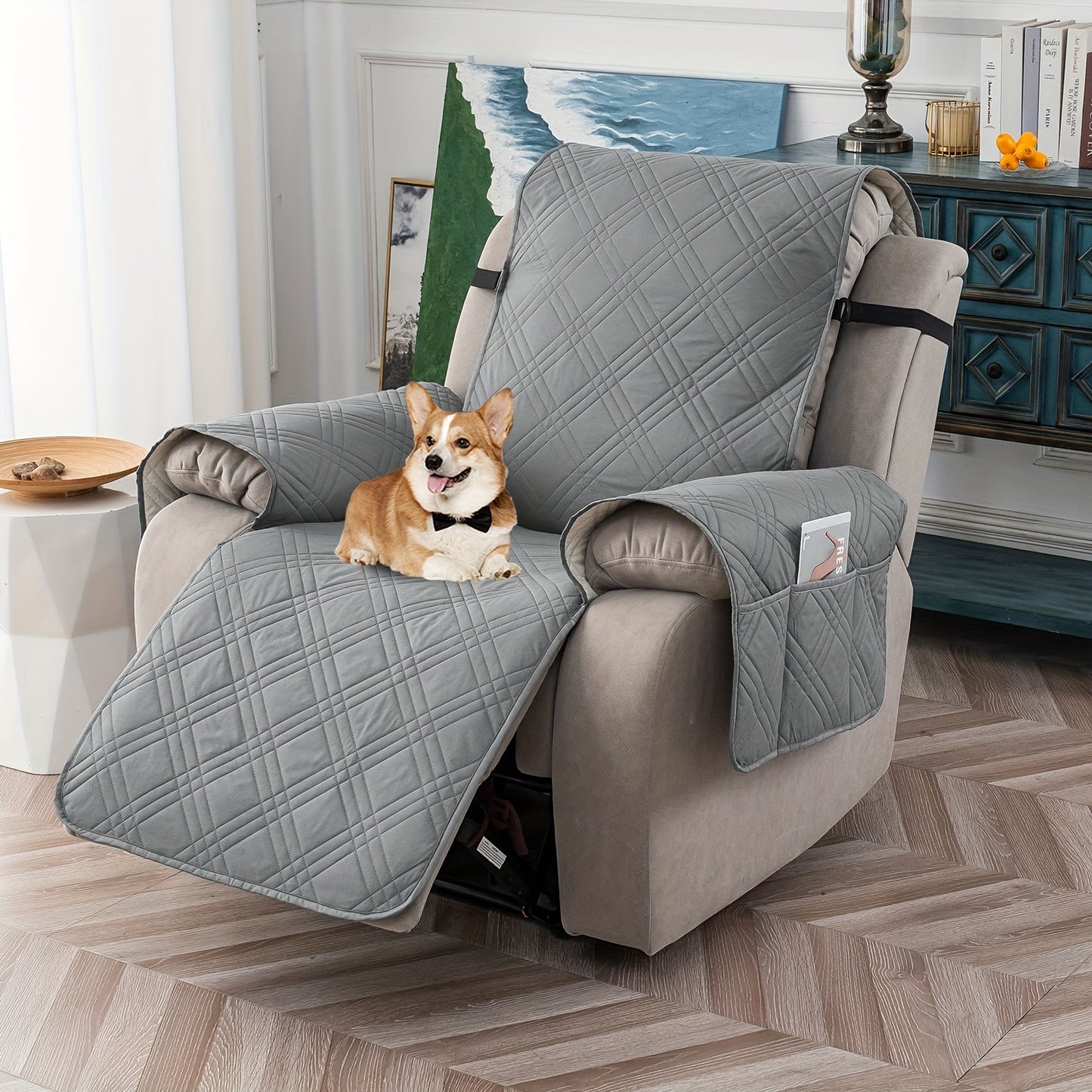 1pc Recliner Chair Cover Pad for 1 Seater Sofa Slipcover