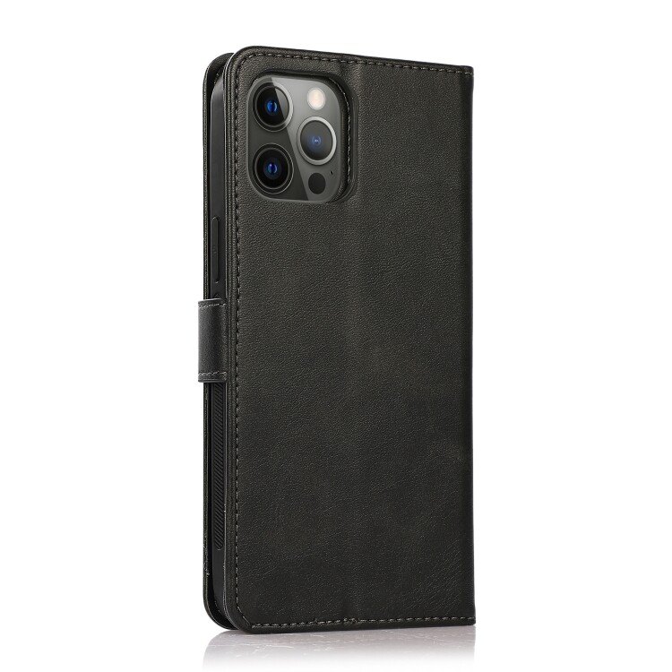 For iPhone 16 Pro Max Magnetic Detachable Black Wallet Case