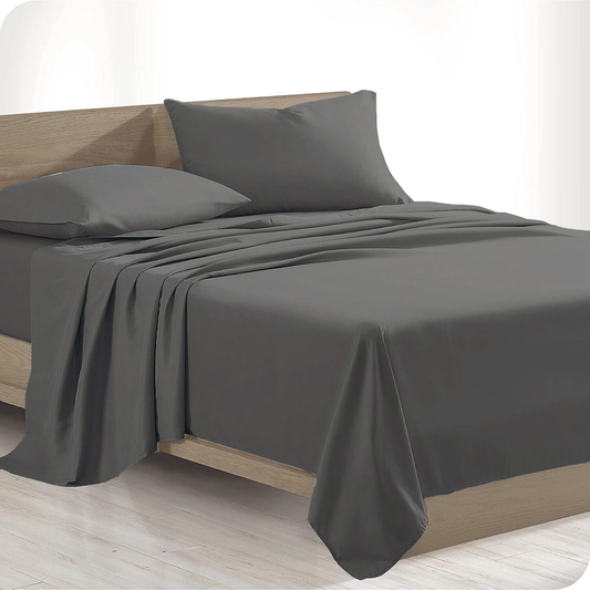 Sheet Set Bed Flat Fitted Single/Double/Queen/King