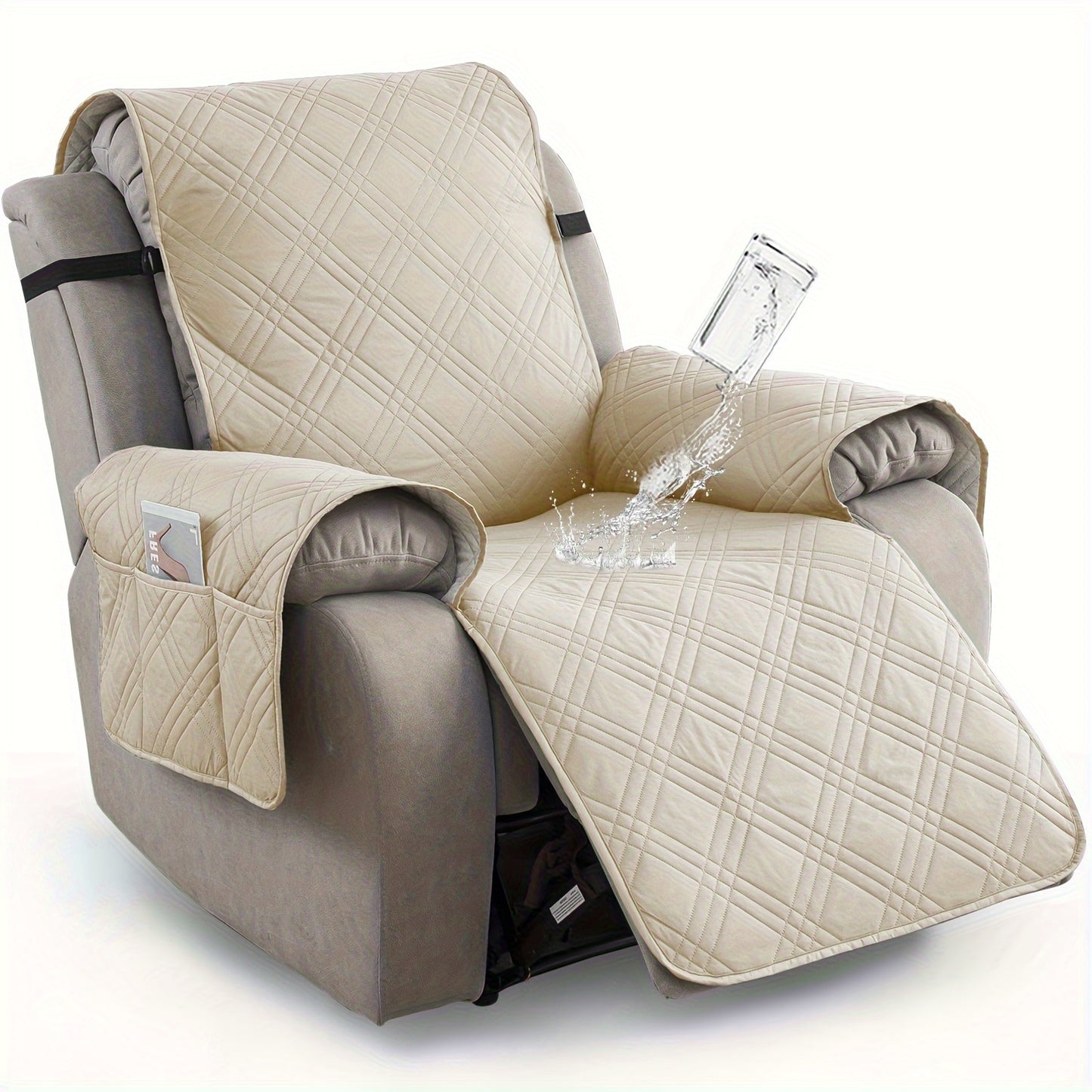1pc Recliner Chair Cover Pad for 1 Seater Sofa Slipcover