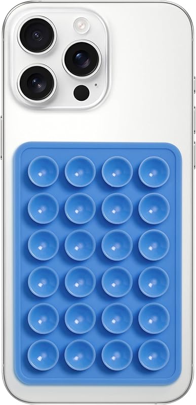 Universal Silicone Suction Phone Case Adhesive Octo Cup Buddy Mount - Hands-Free Phone Accessory for iPhone and Android - Sticky Grip for Selfies, Videos
