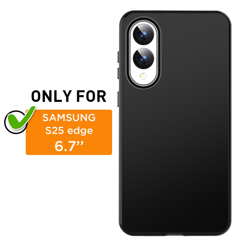For Samsung Galaxy S25 Edge Shockproof Black