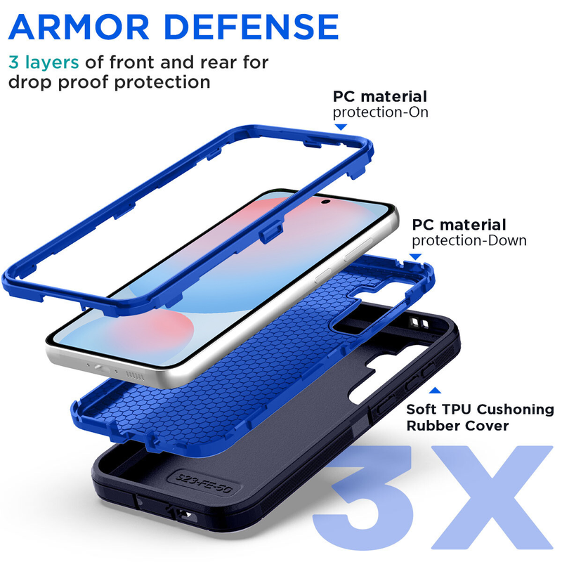 For Samsung Galaxy S24 FE Heavy Duty Builder Case