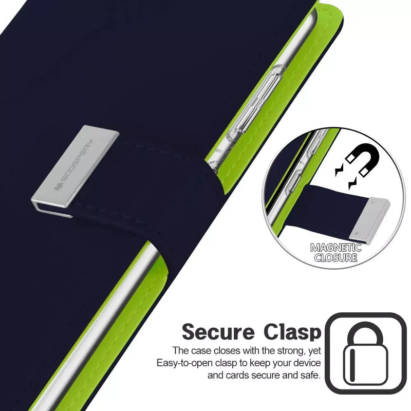 Card Holder Case wallet Cover For Samsung Galaxy S25 Plus-Navy Blue Colour