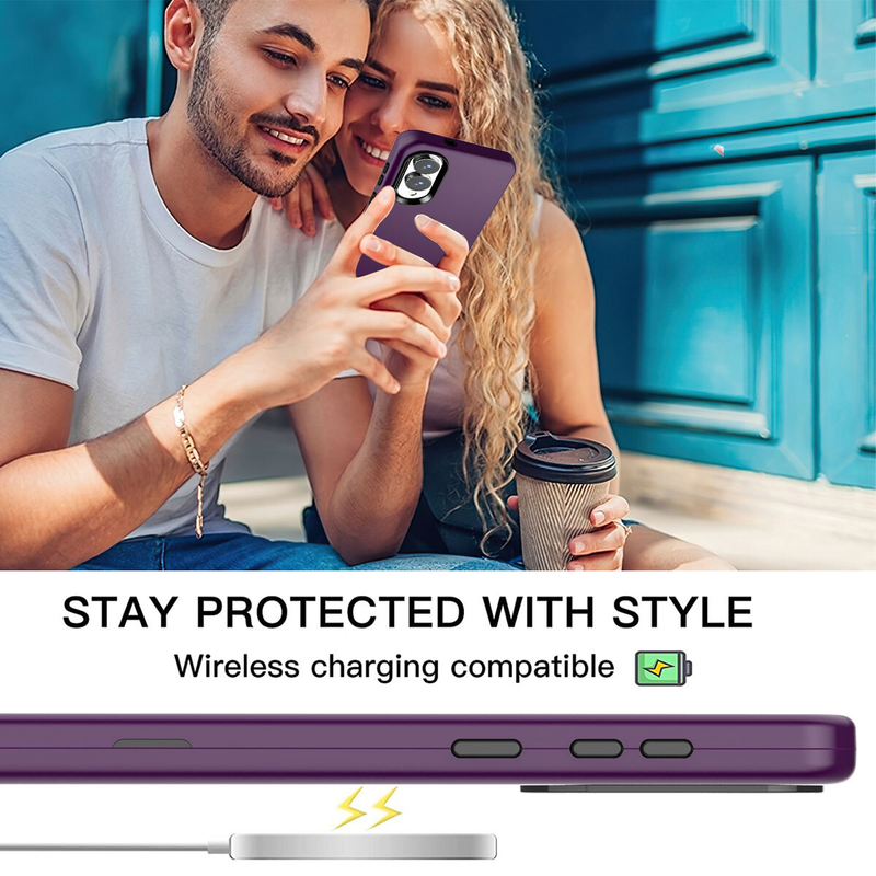 For Samsung Galaxy S25 Edge Shockproof Cover Purple