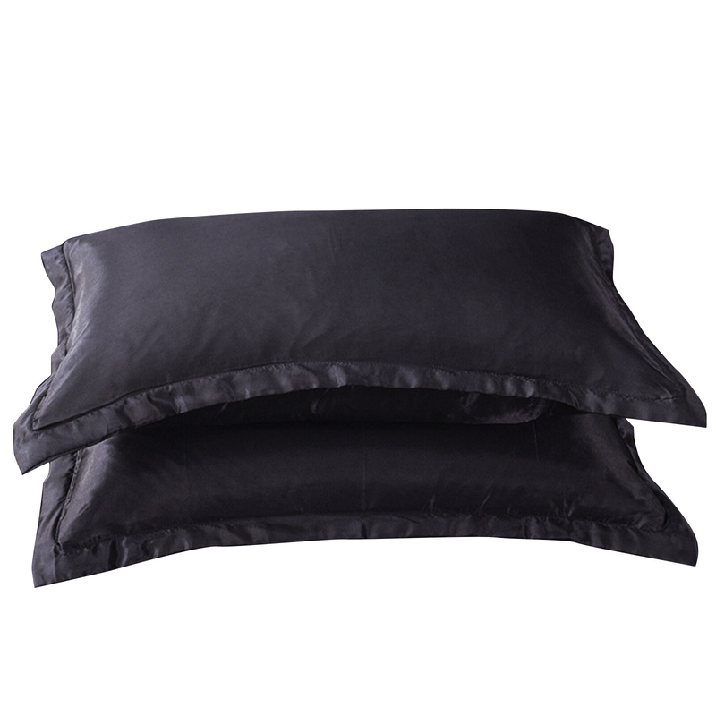 2Pcs Silk Satin Pillow Case