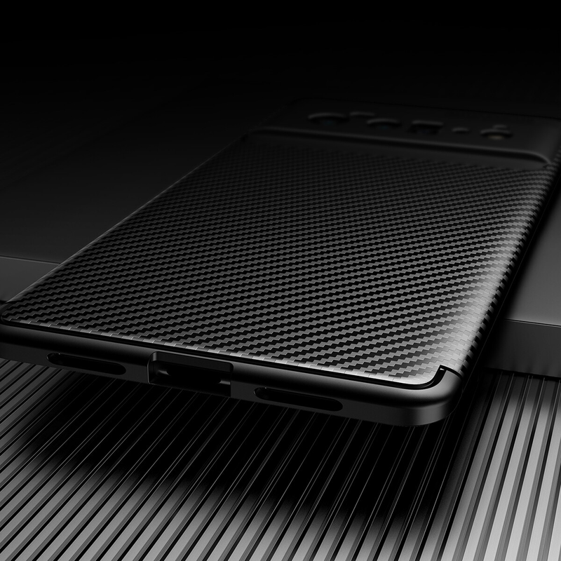 For Google Pixel 8 Pro Case Slim Carbon Fiber Shockproof Heavy Duty Cover