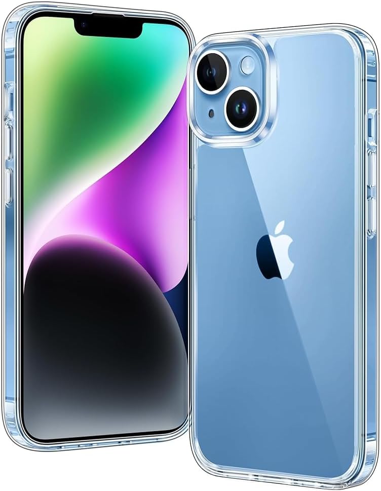 For iPhone 14 Plus Slim clear Shockproof Hard case