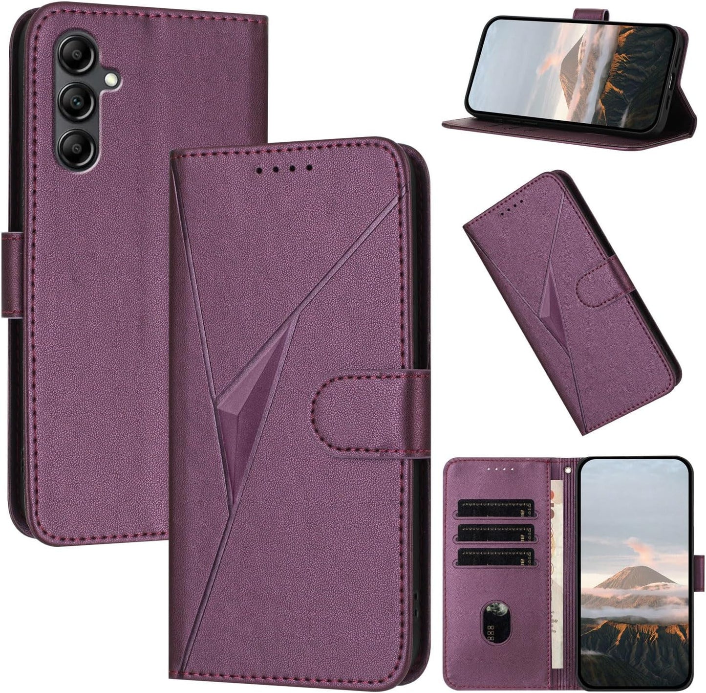 Purple Wallet Case for Samsung Galaxy A16 5G