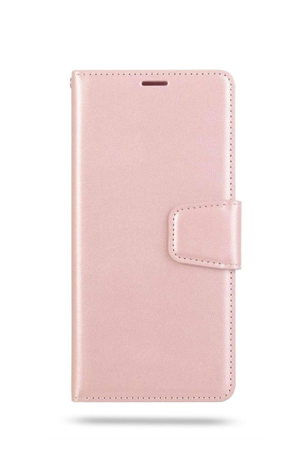 For iPhone 14 Wallet Case Rosegold Flip Cover + 2 x Screen Protectors