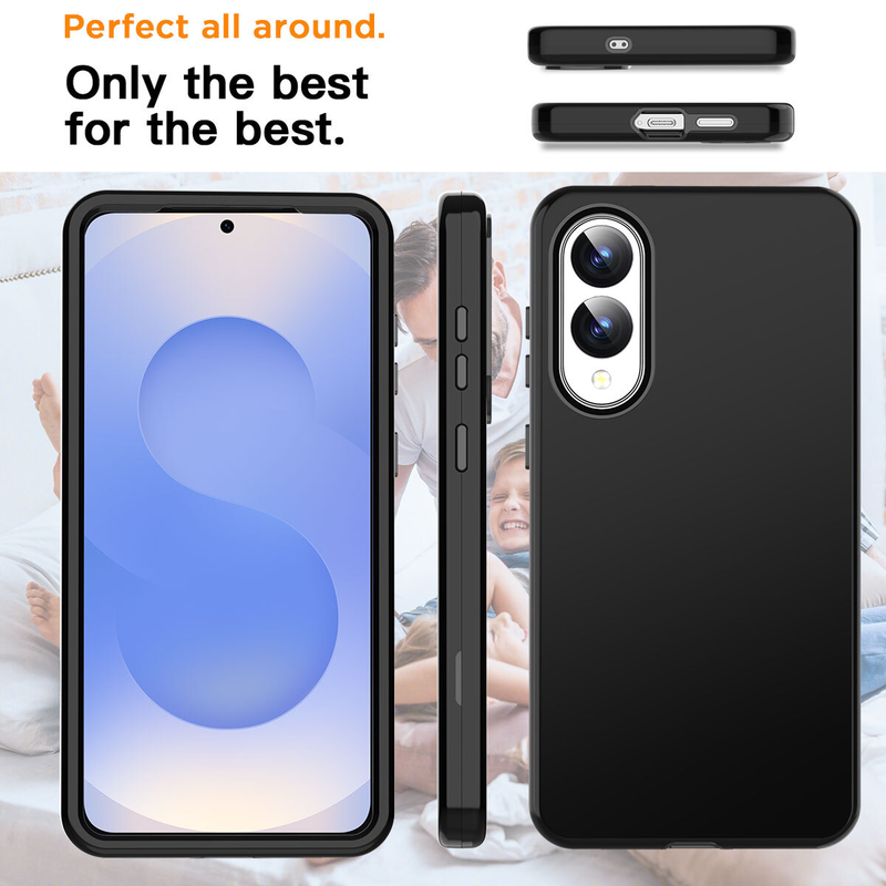 For Samsung Galaxy S25 Edge Shockproof Black