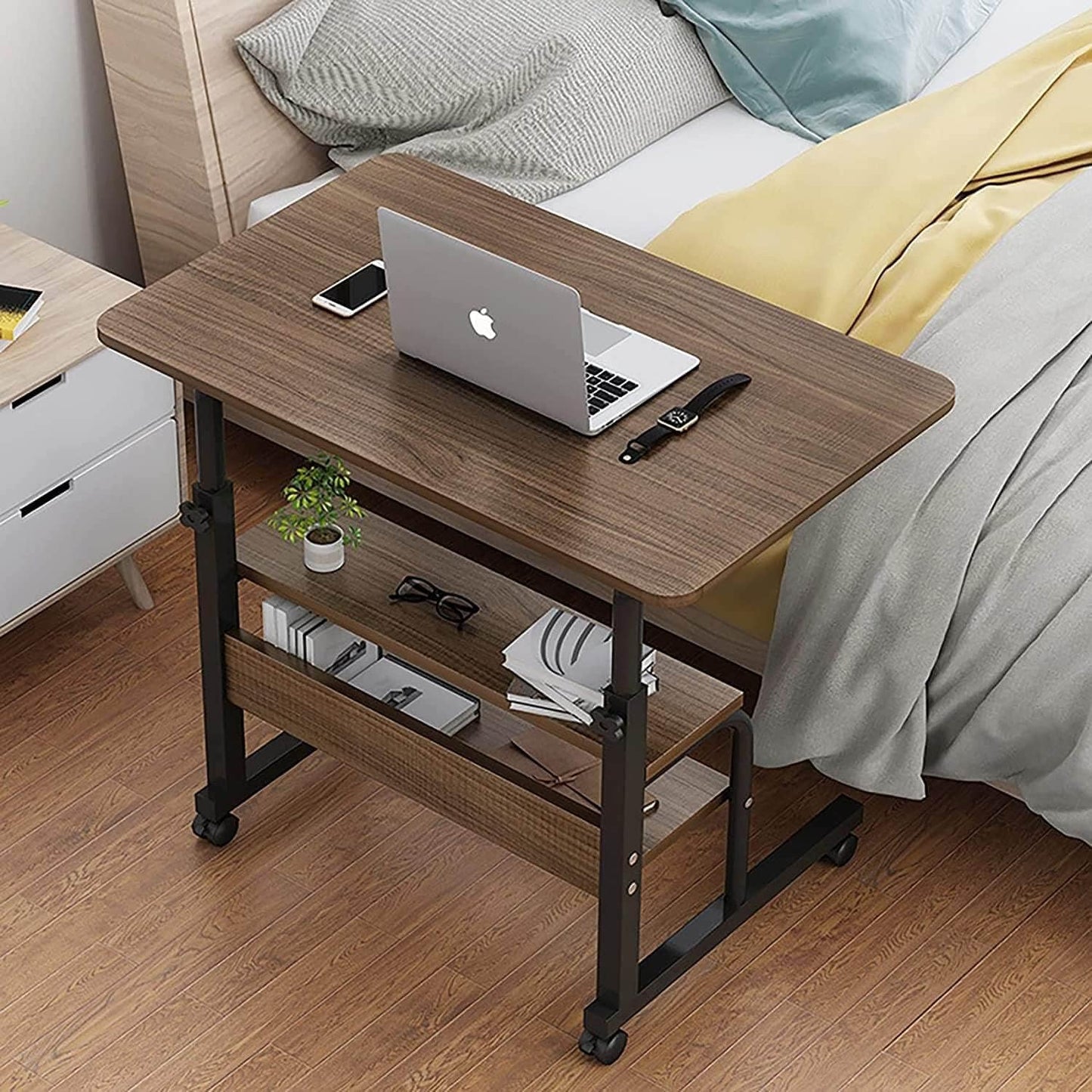 Universal Adjustable Height Mobile Computer Desk