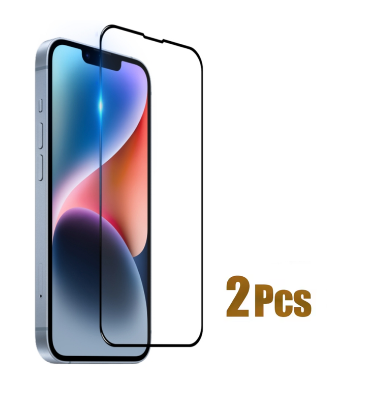 2X Tempered Glass Full Cover Screen Protector For iPhone 14