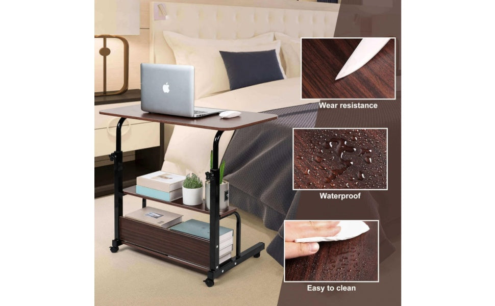 Universal Adjustable Height Mobile Computer Desk