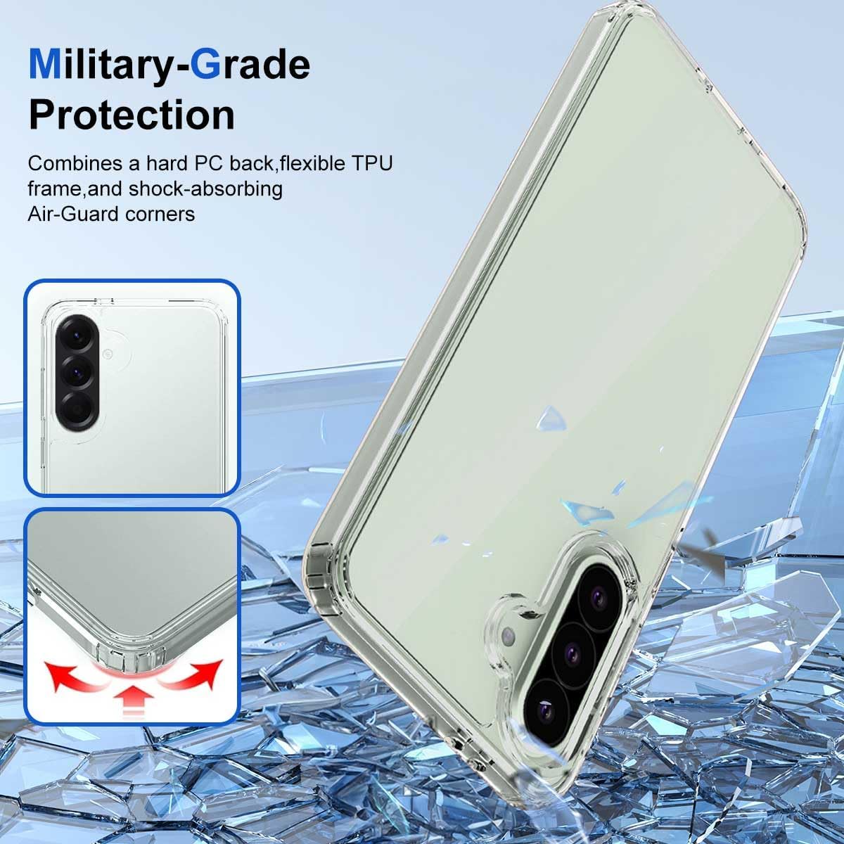 Crystal Clear Shockproof Case For Samsung Galaxy A56 5G