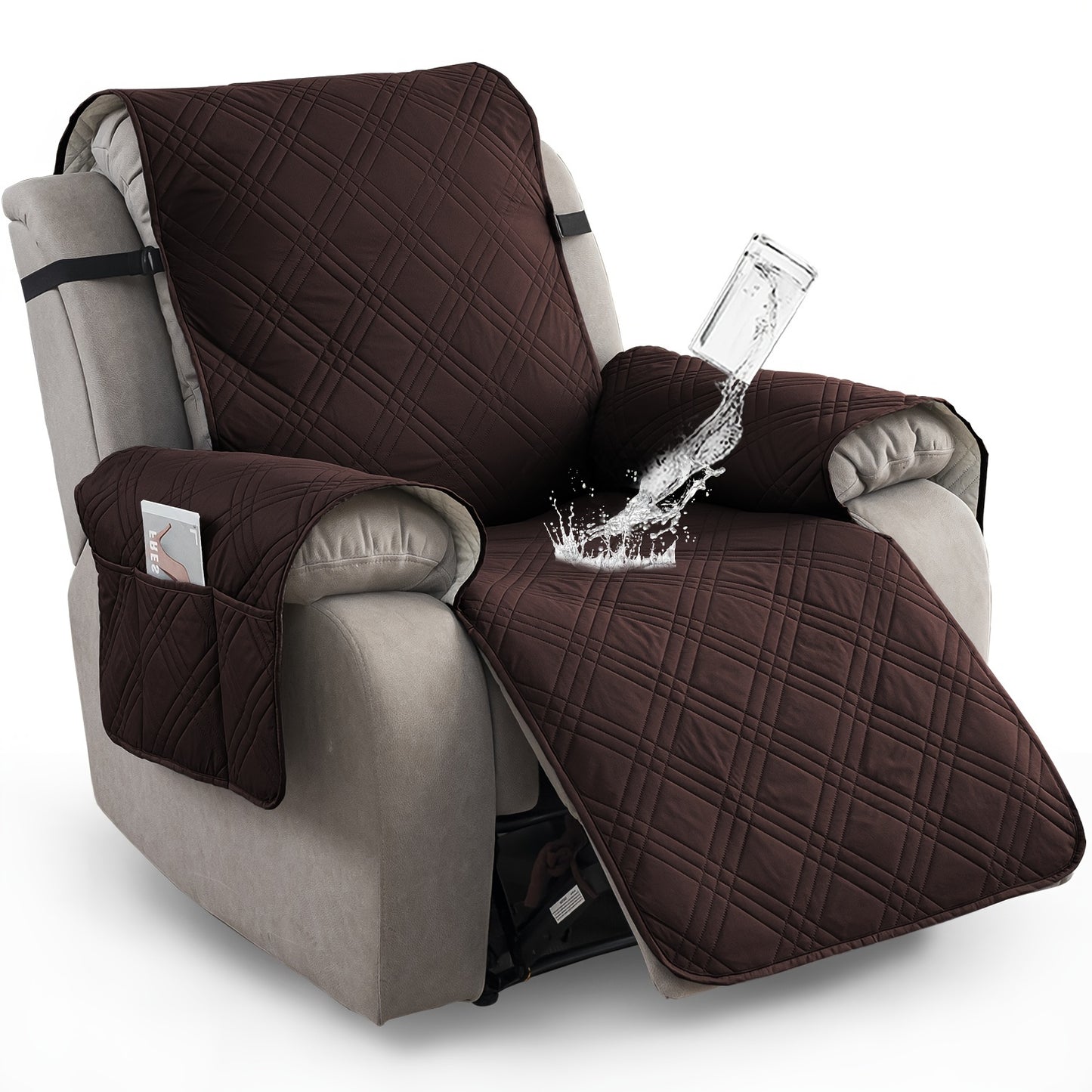 1pc Recliner Chair Cover Pad for 1 Seater Sofa Slipcover