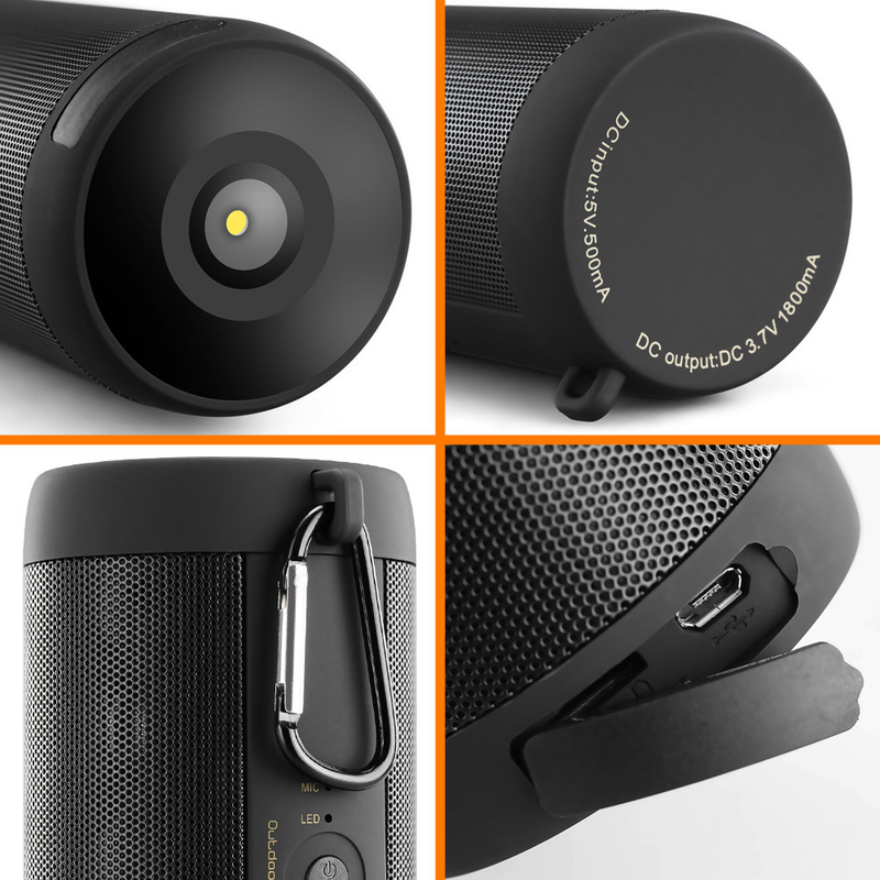 Portable Wireless Bluetooth Speaker-Black Colour