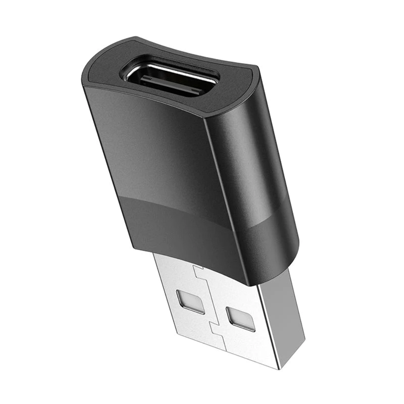 2 Packs USB Male to USB Type-C Female OTG Adapter Plug Premium Converter
