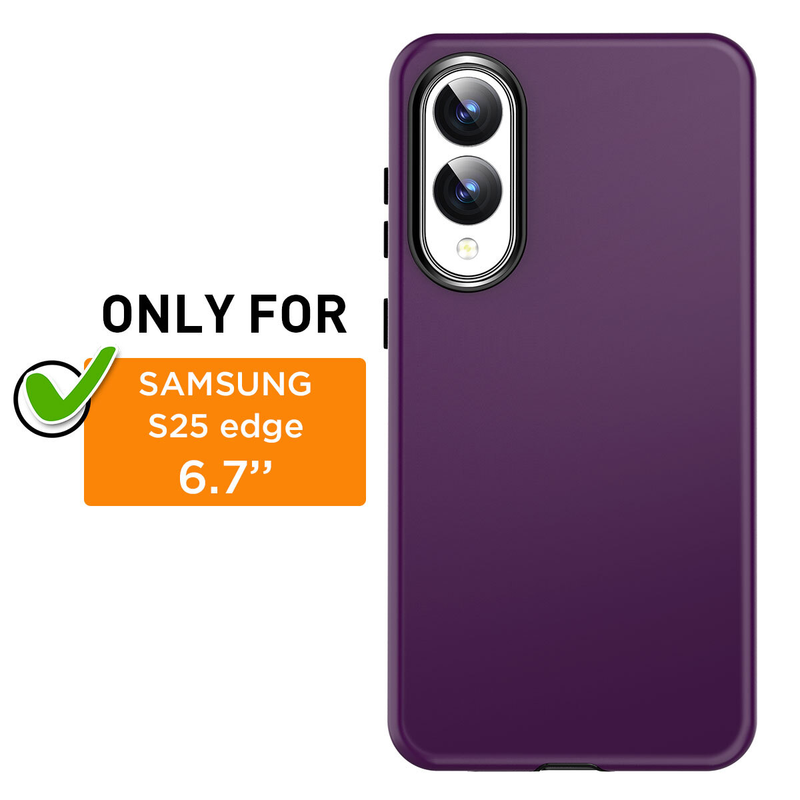 For Samsung Galaxy S25 Edge Shockproof Cover Purple