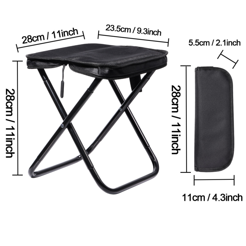 Small Portable Folding Stool Outdoor Camping Stools Fishing Hiking Picnic Chair