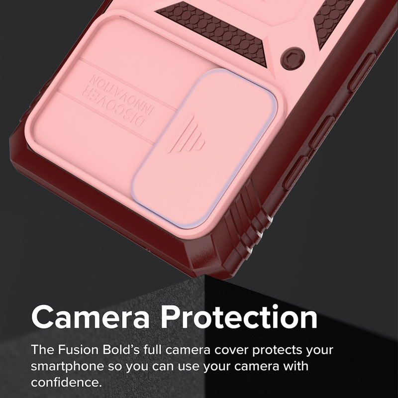 For Samsung Galaxy S21 FE Shockproof Case-Pink/Red