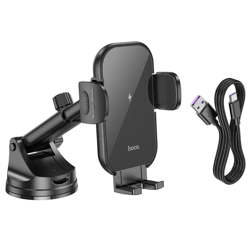 Universal 15W Wireless Car Holder Fast Charge Dashboard Windscreen Mount Stand