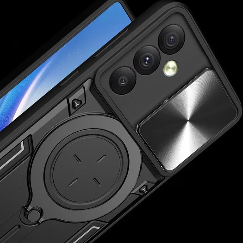 Shockproof case with Camera Slide Window Cover For Samsung Galaxy A35