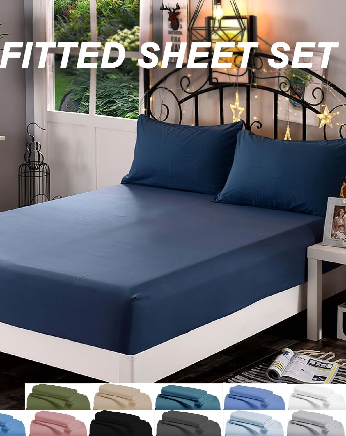 Fitted Bed Sheet Set Ultra Soft - Bed Sheet And Pillowcase