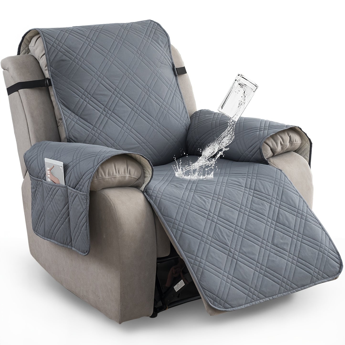 1pc Recliner Chair Cover Pad for 1 Seater Sofa Slipcover