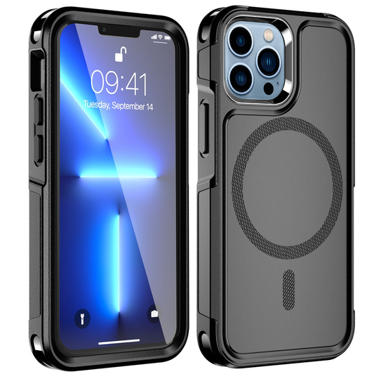 For iPhone 16 MagSafe Case Heavy Duty Shockproof Rugged Cover