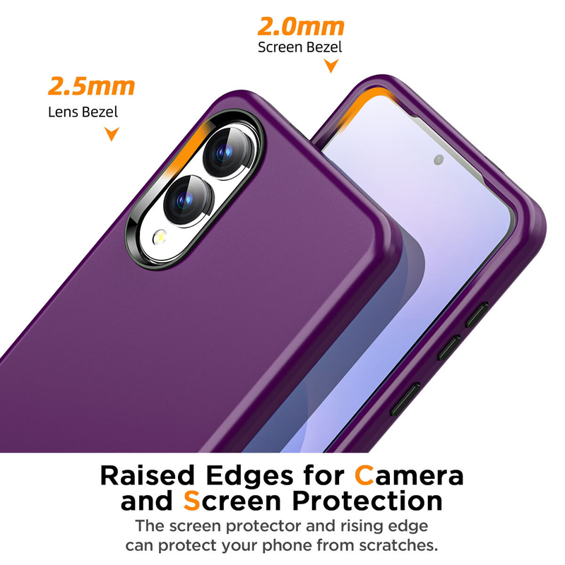 For Samsung Galaxy S25 Edge Shockproof Cover Purple