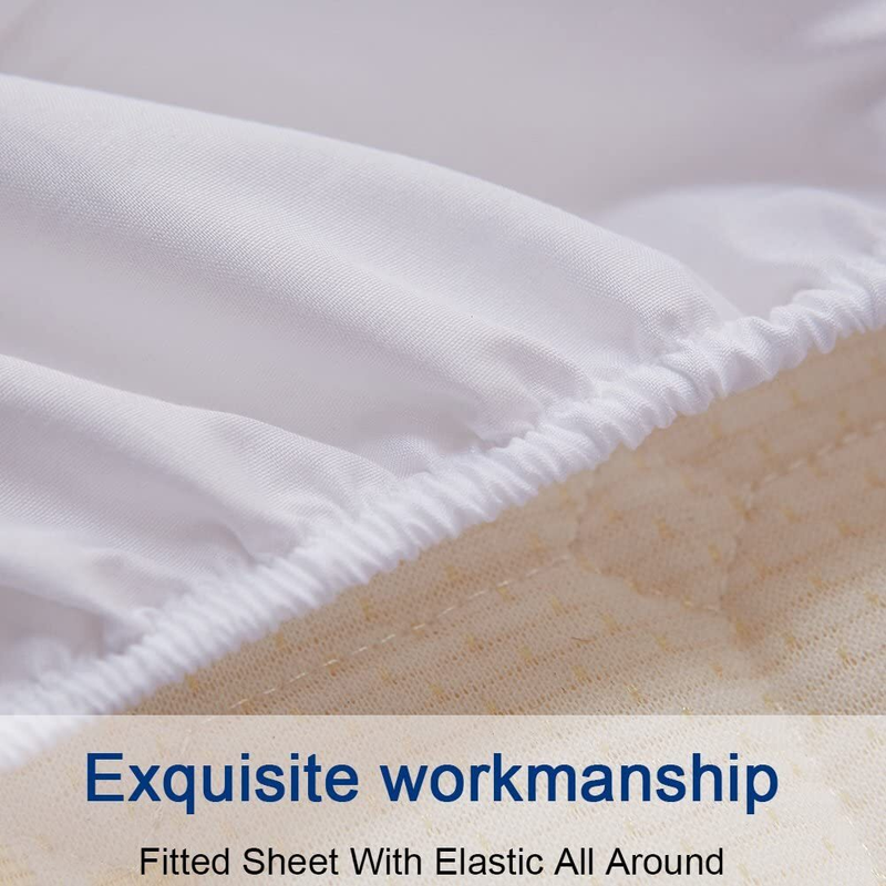 Sheet Set Bed Flat Fitted Single/Double/Queen/King