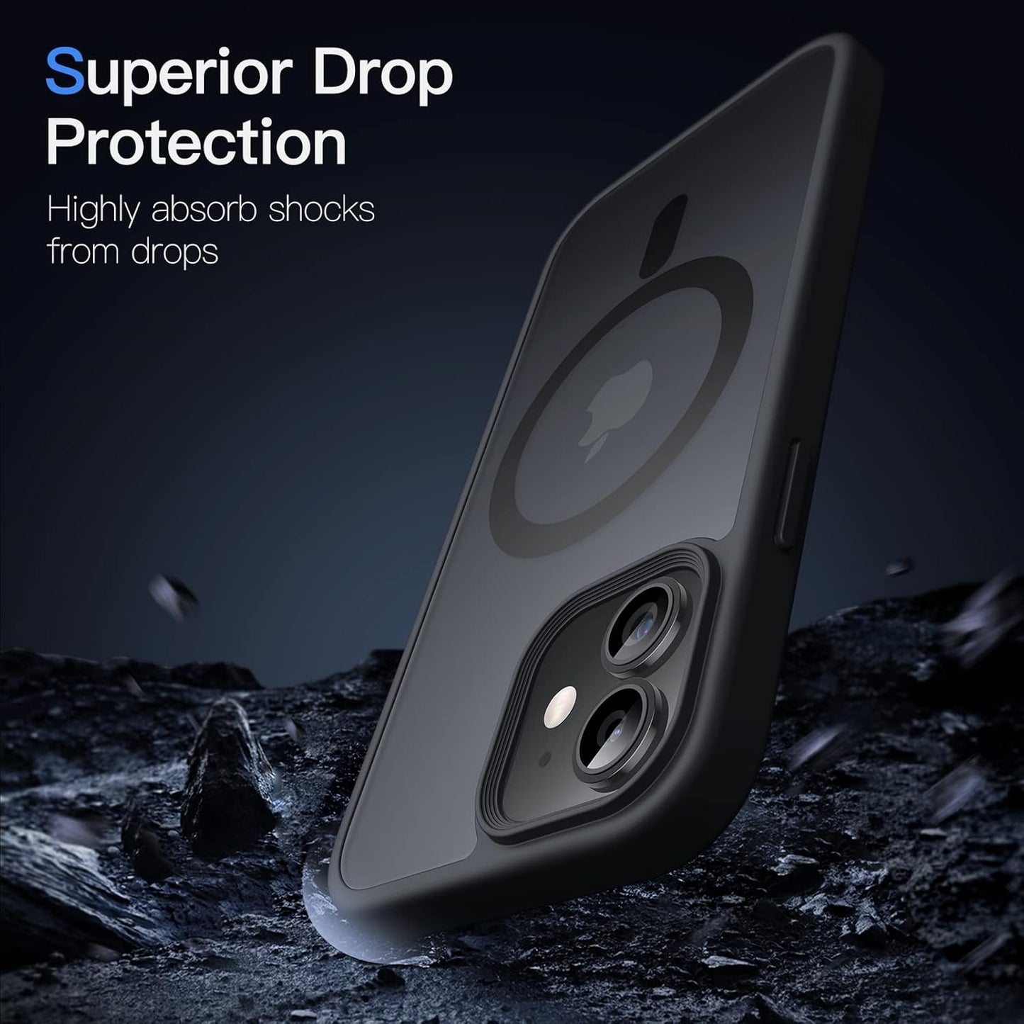 Magnetic Case for iPhone 12 Compatible with MagSafe, Translucent Matte Back