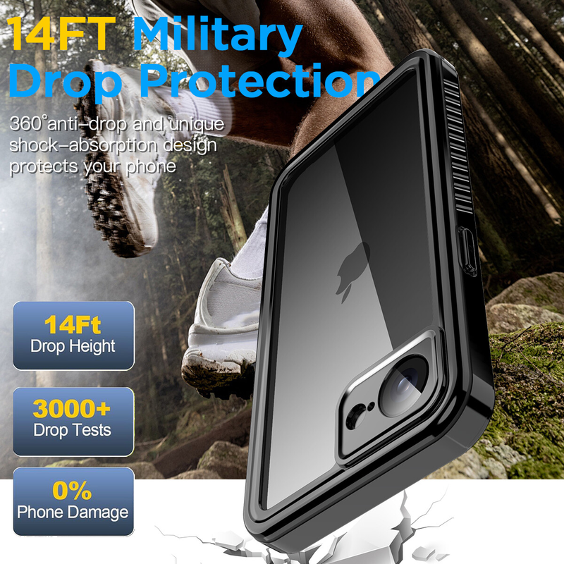 For iPhone 16E Case Waterproof Shockproof Heavy Duty Tradie Case