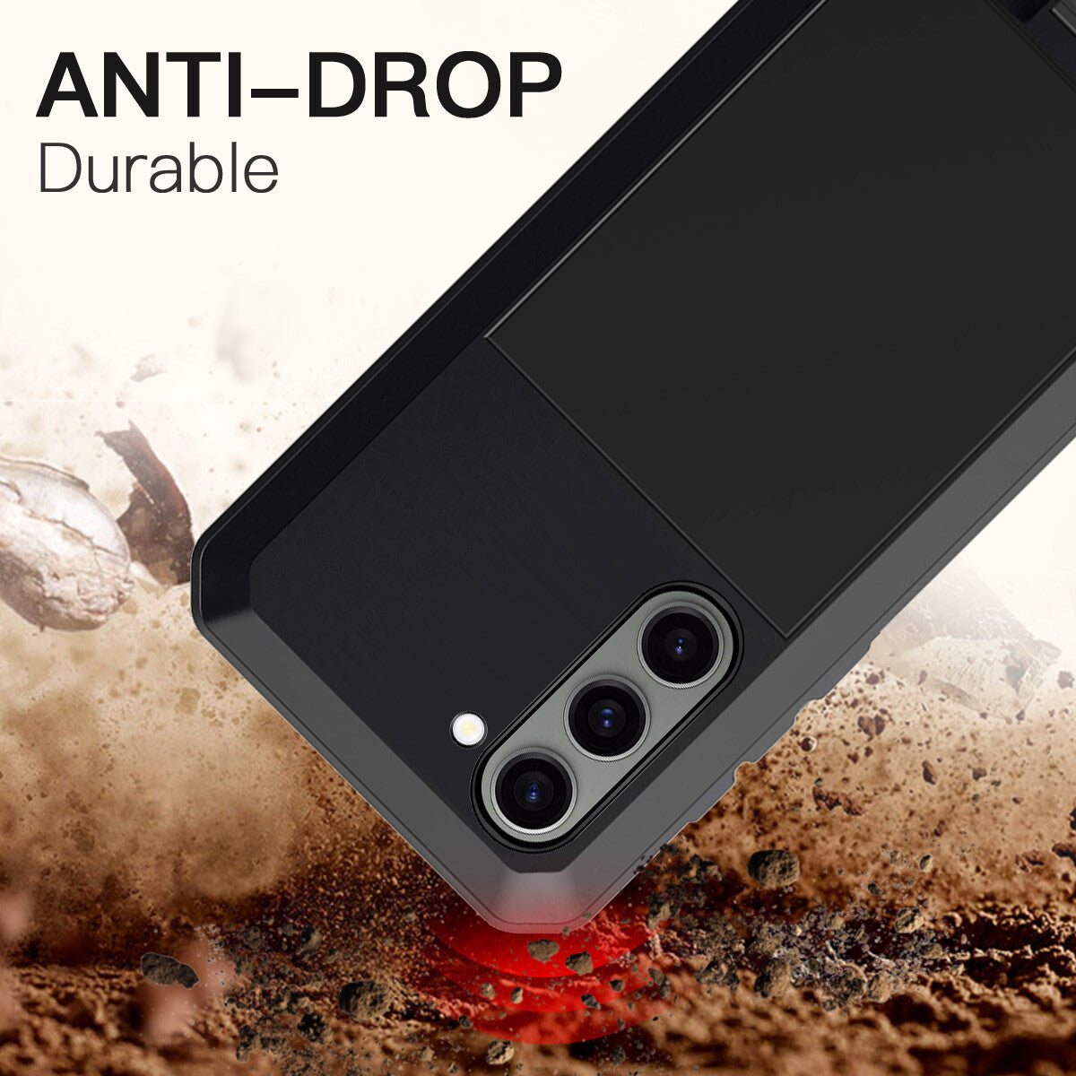 For Samsung Galaxy S23 Plus Case Heavy Duty Metal Cover