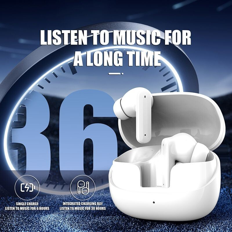 Universal Bluetooth Wireless Earphones ANC Earphones-White