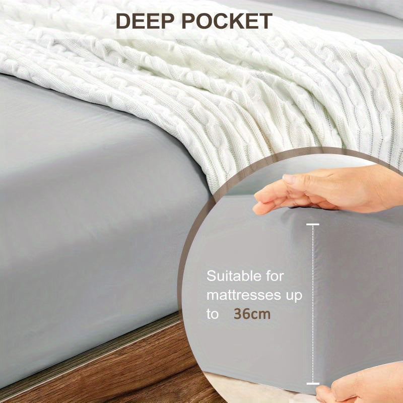 Fitted Bed Sheet Set Ultra Soft - Bed Sheet And Pillowcase