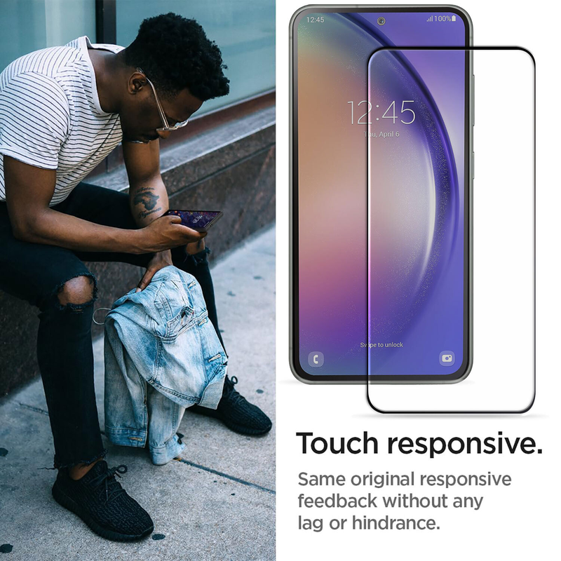 For Samsung Galaxy S23 FE Full Cover Tempered Glass Screen Protector 2-Pack