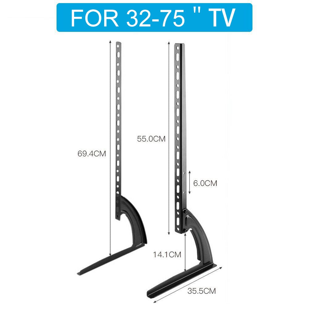 Universal Table Top TV Stand Leg Mount LED LCD Flat TV Screen 32-75"