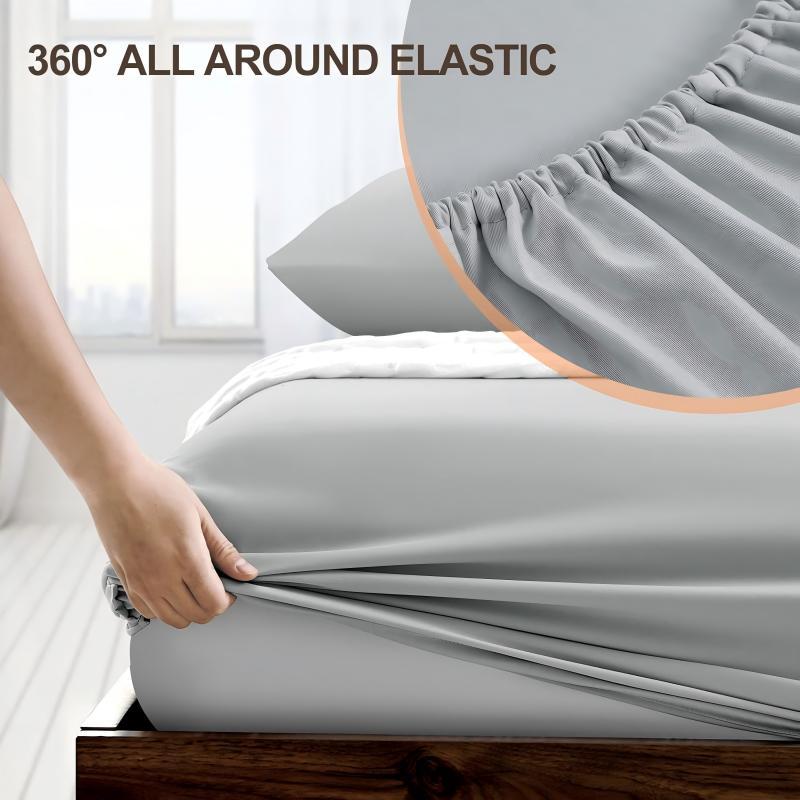 Fitted Bed Sheet Set Ultra Soft - Bed Sheet And Pillowcase