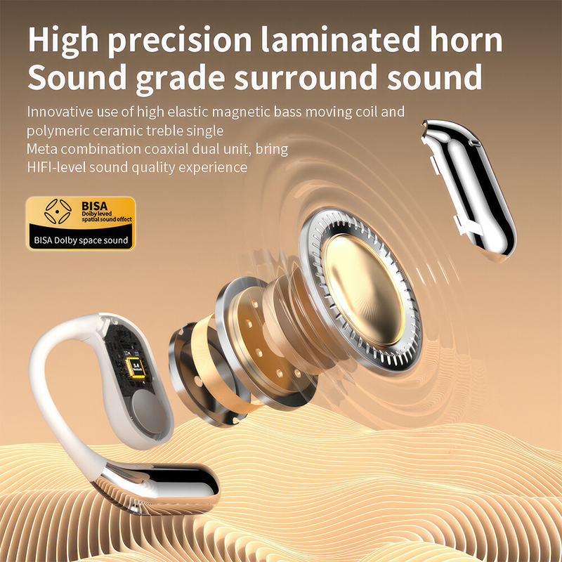 Wireless Bluetooth 5.4 Headphone Active Earphones-Black