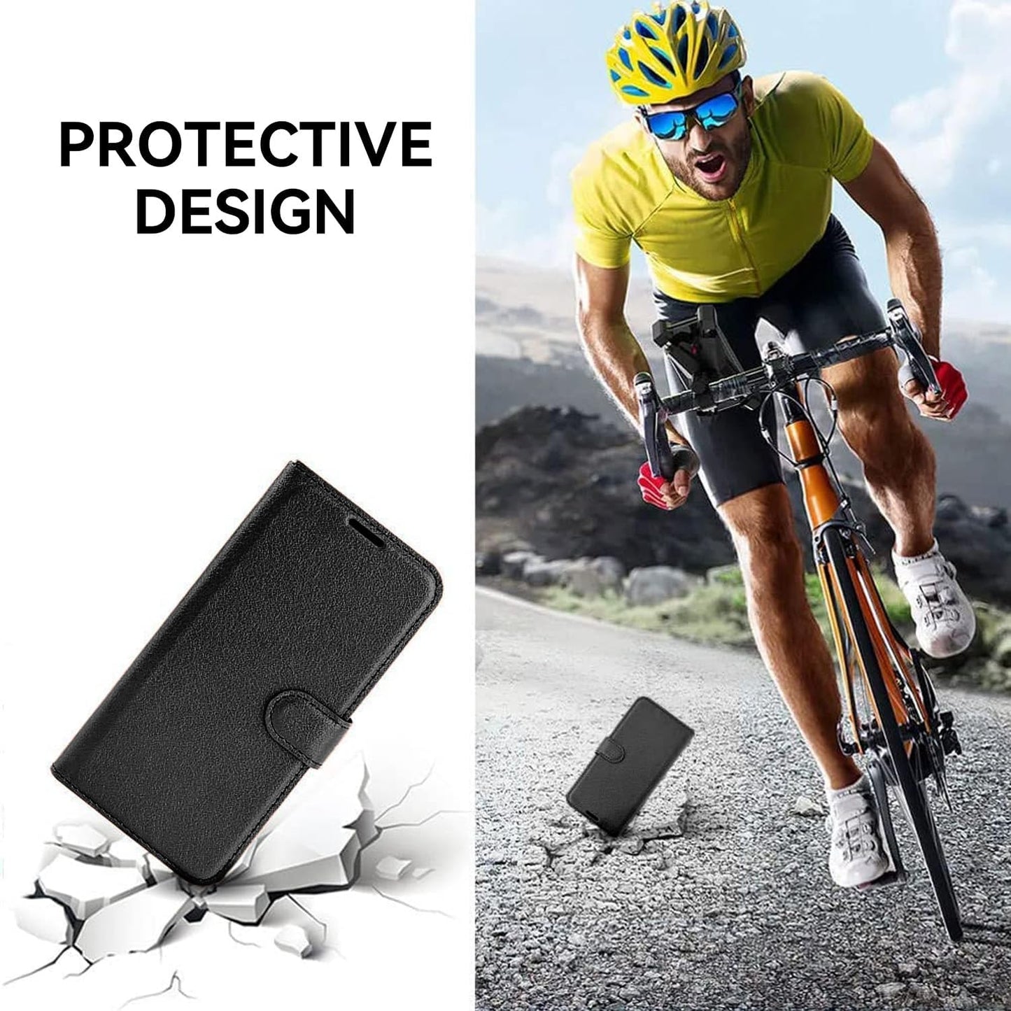 Protective PU Leather Wallet Case Cover for Samsung Galaxy A16