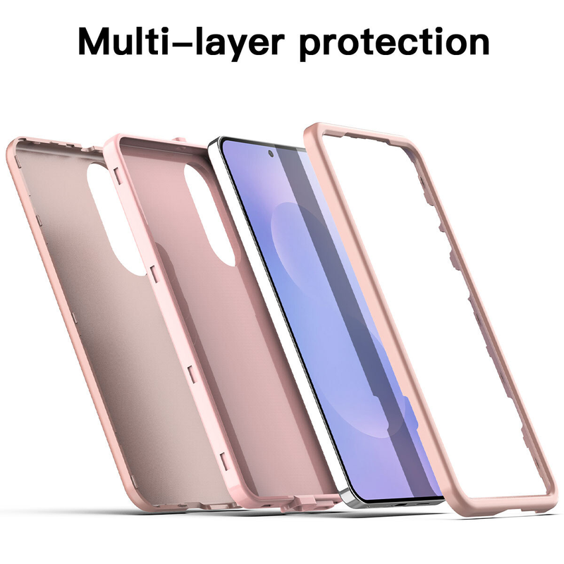 For Samsung Galaxy S25 Edge Shockproof Rose Gold