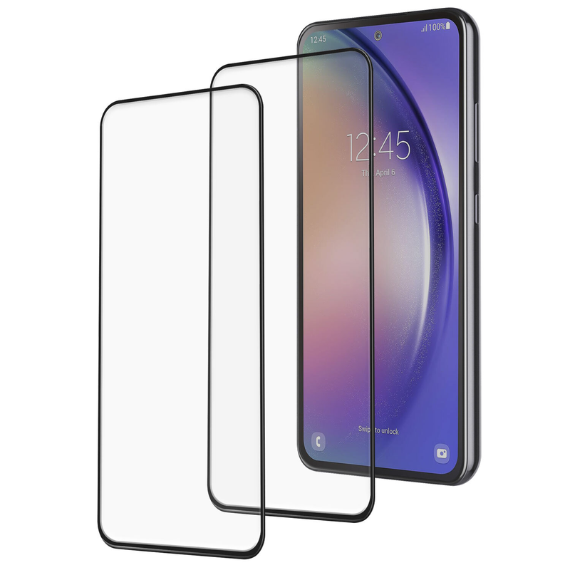For Samsung Galaxy S23 FE Full Cover Tempered Glass Screen Protector 2-Pack