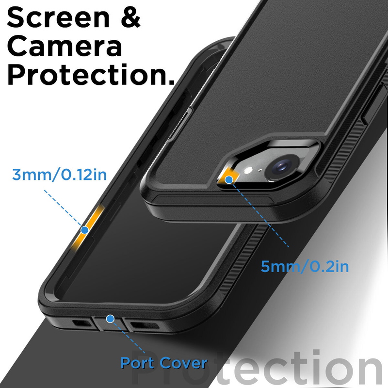 For iPhone 16e Case Shockproof Heavy Duty Cover