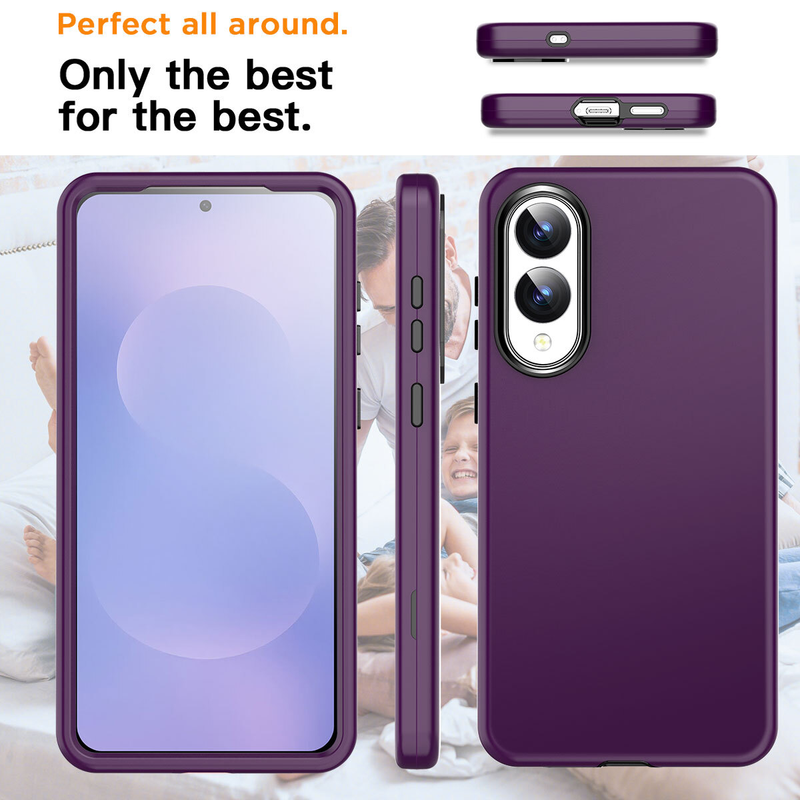 For Samsung Galaxy S25 Edge Shockproof Cover Purple