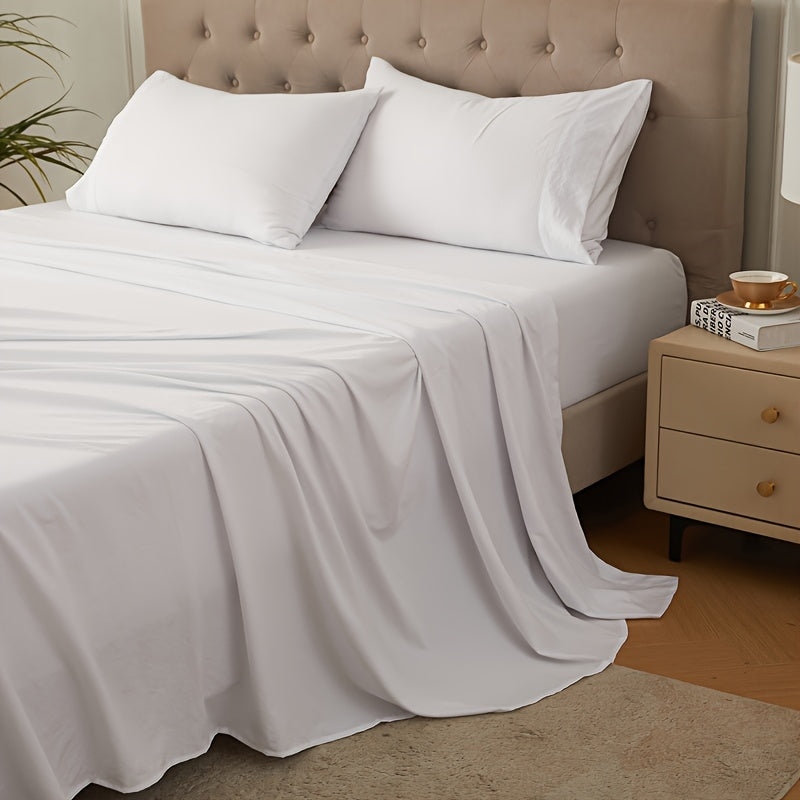 Soft Bed Sheet Set | Queen King Single Double - Flat Sheet, Fitted Sheet, Pillowcase