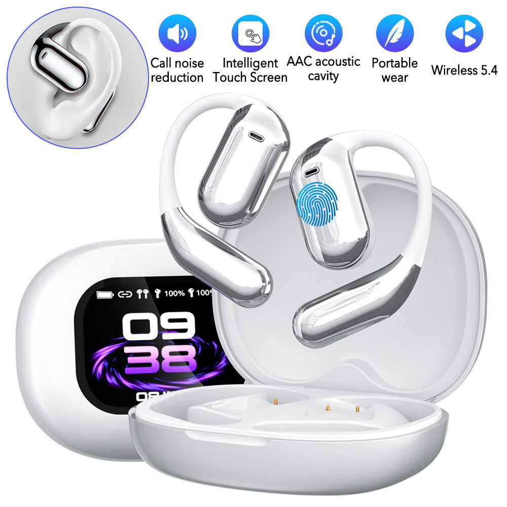 Wireless Bluetooth 5.4 Headphone Active Earphones-White