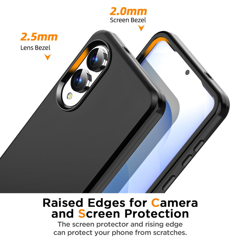 For Samsung Galaxy S25 Edge Shockproof Black