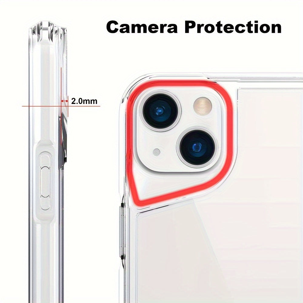 Crystal Clear Shockproof Drop Protection Phone Case For Iphone 15